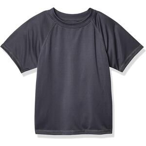 Kanu Surf Boys' Short Sleeve UPF 50 Rashguard Swim Shirt in Charcoal, Size 2T​​